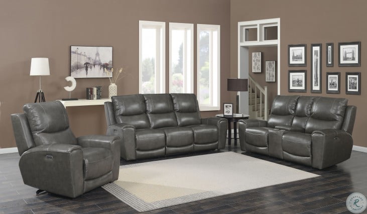 Laurel Grey Power Reclining Living Room Set From Steve Silver Coleman Furniture