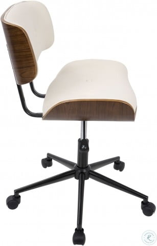 Mid Century Modern Lumisource Lombardi Walnut And Adjustable