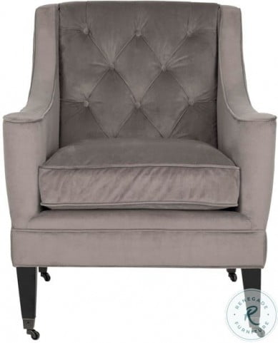 Sherman Mushroom Tufted Arm Chair From Safavieh Coleman Furniture