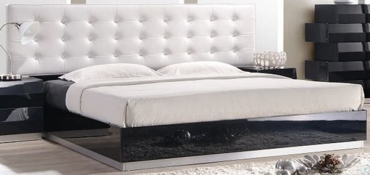 Milan Black Lacquer Platform Bedroom Set From J M 176871 Q Coleman Furniture
