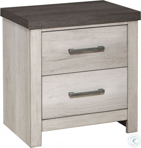 Riverwood Brown And White Washed Drawer Nightstand From Samuel Lawrence Coleman Furniture