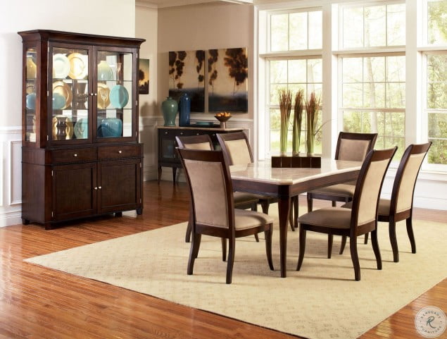 Marseille Merlot Cherry Rectangular Dining Room Set From Steve Silver Ms850wt Coleman Furniture