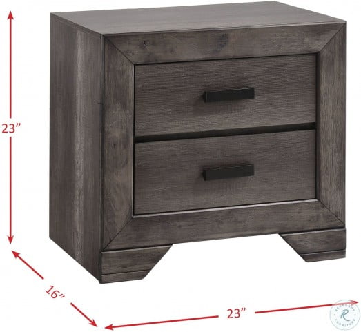 Grayson Grey Oak Nightstand From Elements Furniture Coleman Furniture