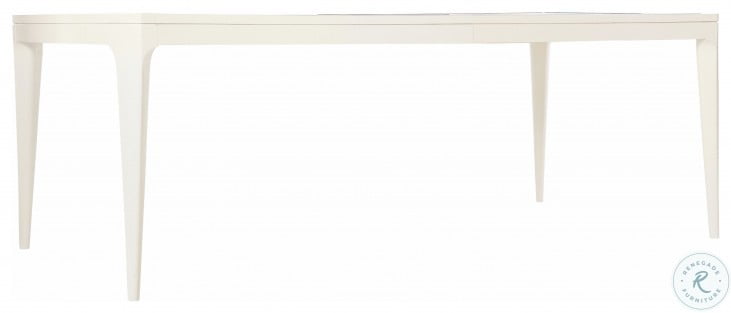 Calista Silken Pearl And Polished Nickel Extendable Dining Table From Bernhardt Furniture Coleman Furniture