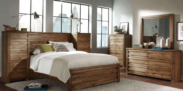 Melrose Driftwood Panel Bedroom Set From Progressive Furniture Coleman Furniture