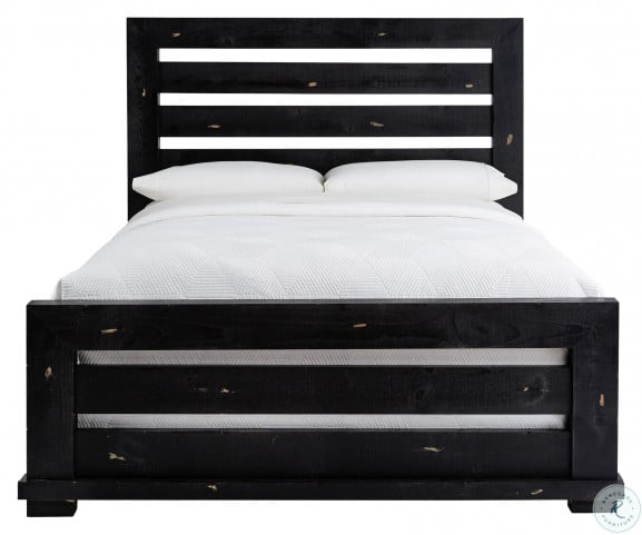 Willow Distressed Black Slat Panel Bedroom Set From Progressive Furniture Coleman Furniture