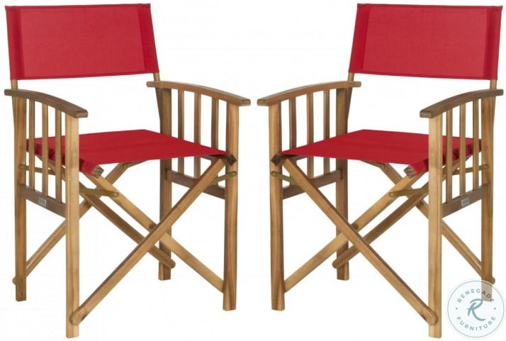 Laguna Natural Outdoor Director Chair Set Of 2 From Safavieh Coleman Furniture