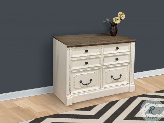Provence Vintage Alabaster Lateral File Cabinet From Parker House Coleman Furniture