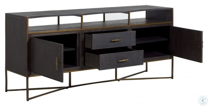 Jameson Natural Black Media Cabinet from Gabby | Coleman Furniture