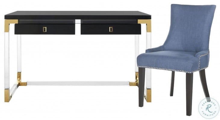 Dariela Black And Clear Acrylic Home Office Set From Safavieh Coleman Furniture