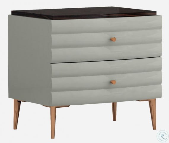 Shanghai Grey And Rose Gold Nightstand From Jnm Coleman Furniture
