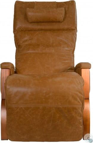 Svago Caramel Leather And Cherry Newton Zero Gravity Recliner From Cozzia Coleman Furniture