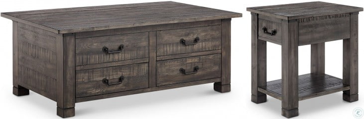 Abington Weathered Charcoal Rectangular Sofa Table from Magnussen Home | Coleman Furniture
