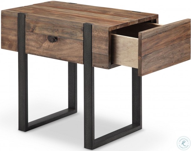 Prescott Rustic Honey Chairside Table from Magnussen Home ...