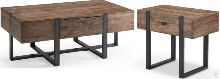 Prescott Rustic Honey Small Rectangular Cocktail Table From Magnussen Home Coleman Furniture