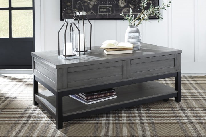 Caitbrook Gray and Black Sofa Table from Ashley | Coleman Furniture