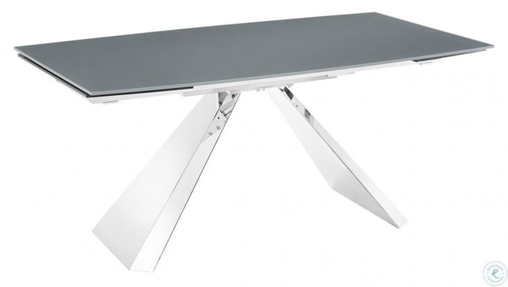 Stanza Motorized Gray Extendable Dining Table From Casabianca Home Coleman Furniture