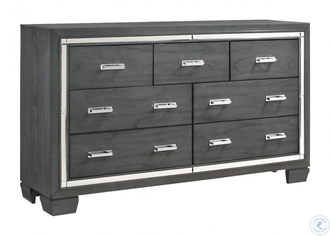 Gray 7 drawer dresser clearance