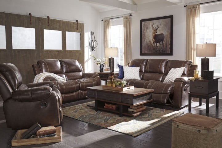 Rackingburg Mahogany Reclining Living Room Set From Ashley Coleman Furniture