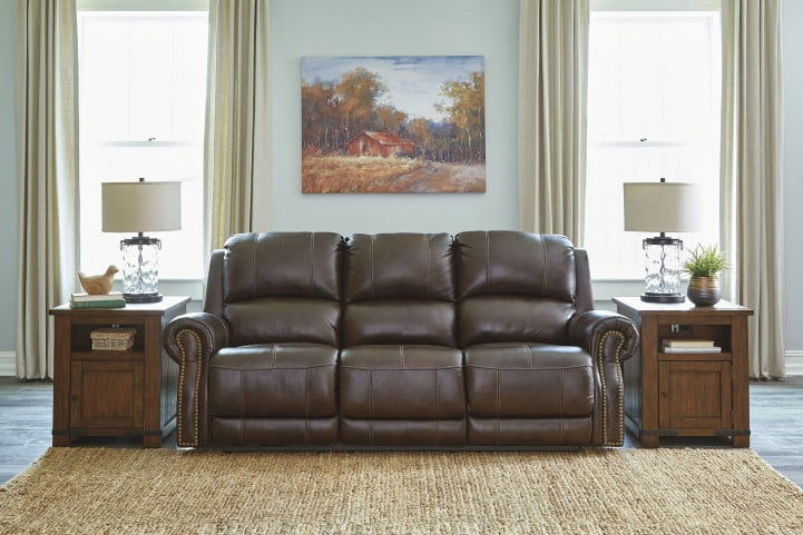 Buncrana Brown Power Reclining Sofa With Adjustable Headrest From Buncrana Brown Power Reclining Sofa With Adjustable Headrest From Ashley Coleman Furniture