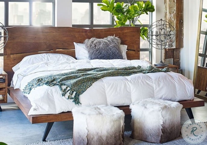 Madagascar Brown Platform Bedroom Set from Moes Home ...