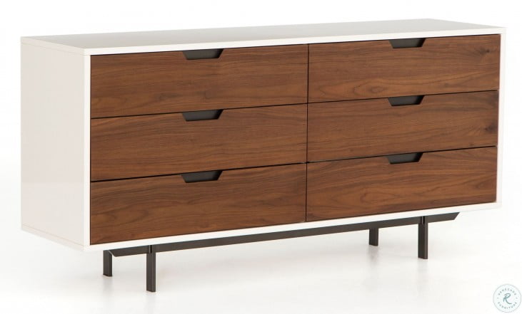 Walnut white dresser Clearance