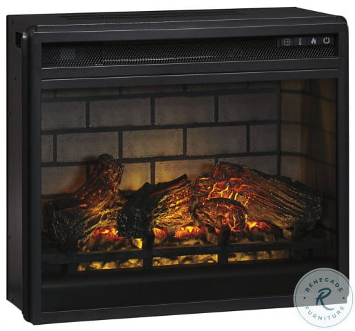 Black Infrared Fireplace Insert from Ashley | Coleman Furniture