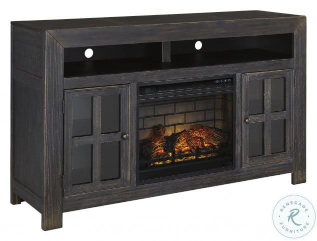 Gavelston Lg Tv Stand With Fireplace Insert From Ashley W732 38 W100 01 Coleman Furniture