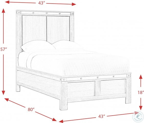 Montauk Gray Twin Panel Bed From Elements Furniture Coleman Furniture