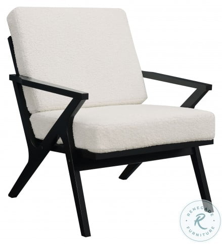 White Wood Frame Armless Accent Chair From Pulaski Coleman Furniture