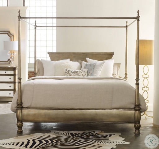 Montage Gold King Canopy Bed From Hooker Coleman Furniture