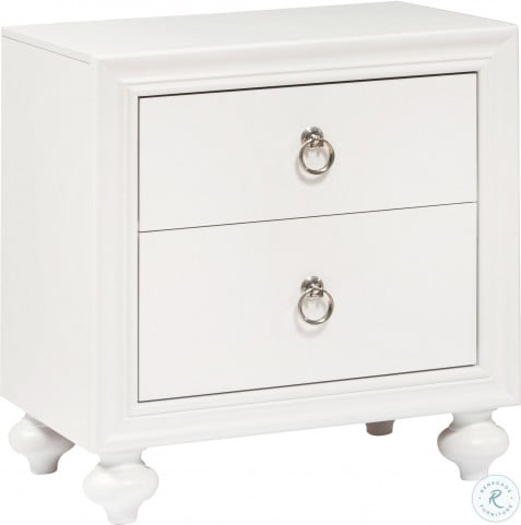 Bella White Drawer Usb Charging Nightstand From Samuel Lawrence Coleman Furniture