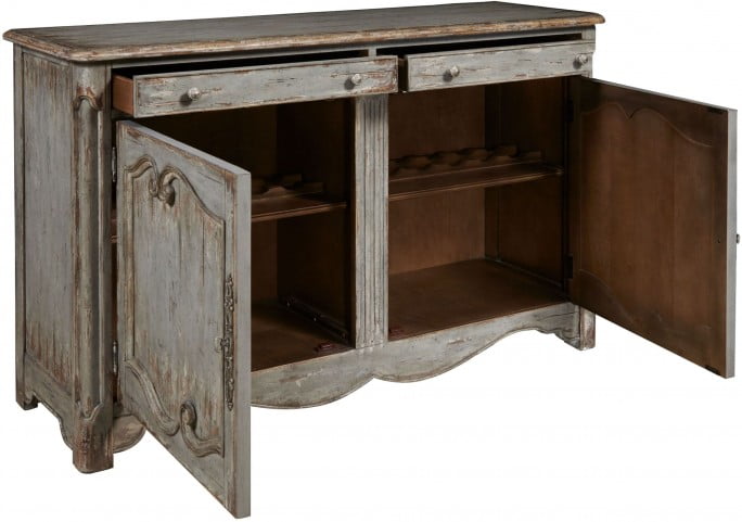 Coastal inspired Two Door Wine Cabinet from Pulaski | Coleman Furniture