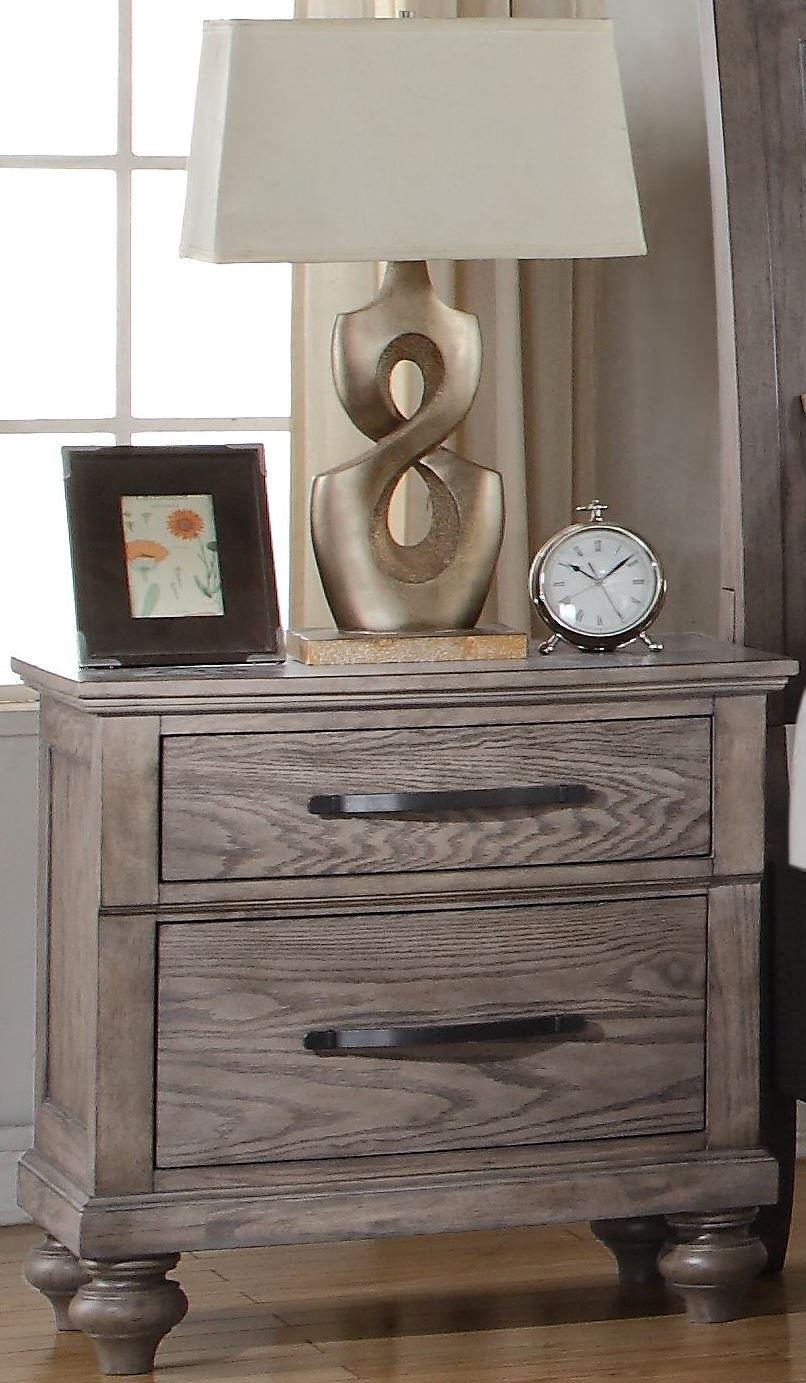 La Jolla Taupe Nightstand from New Classic | Coleman Furniture