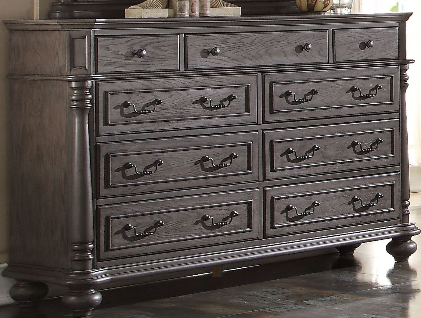 Monticello Dark Gray Dresser with Jewelry Tray from New ...