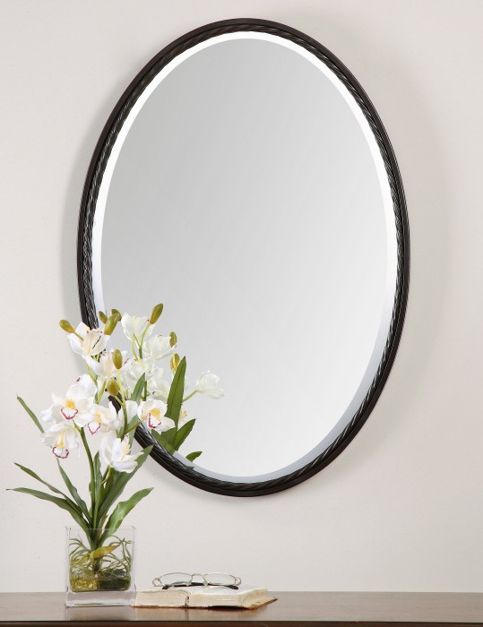 Casalina Oil Rubbed Bronze Oval Mirror from Uttermost (1116) Coleman