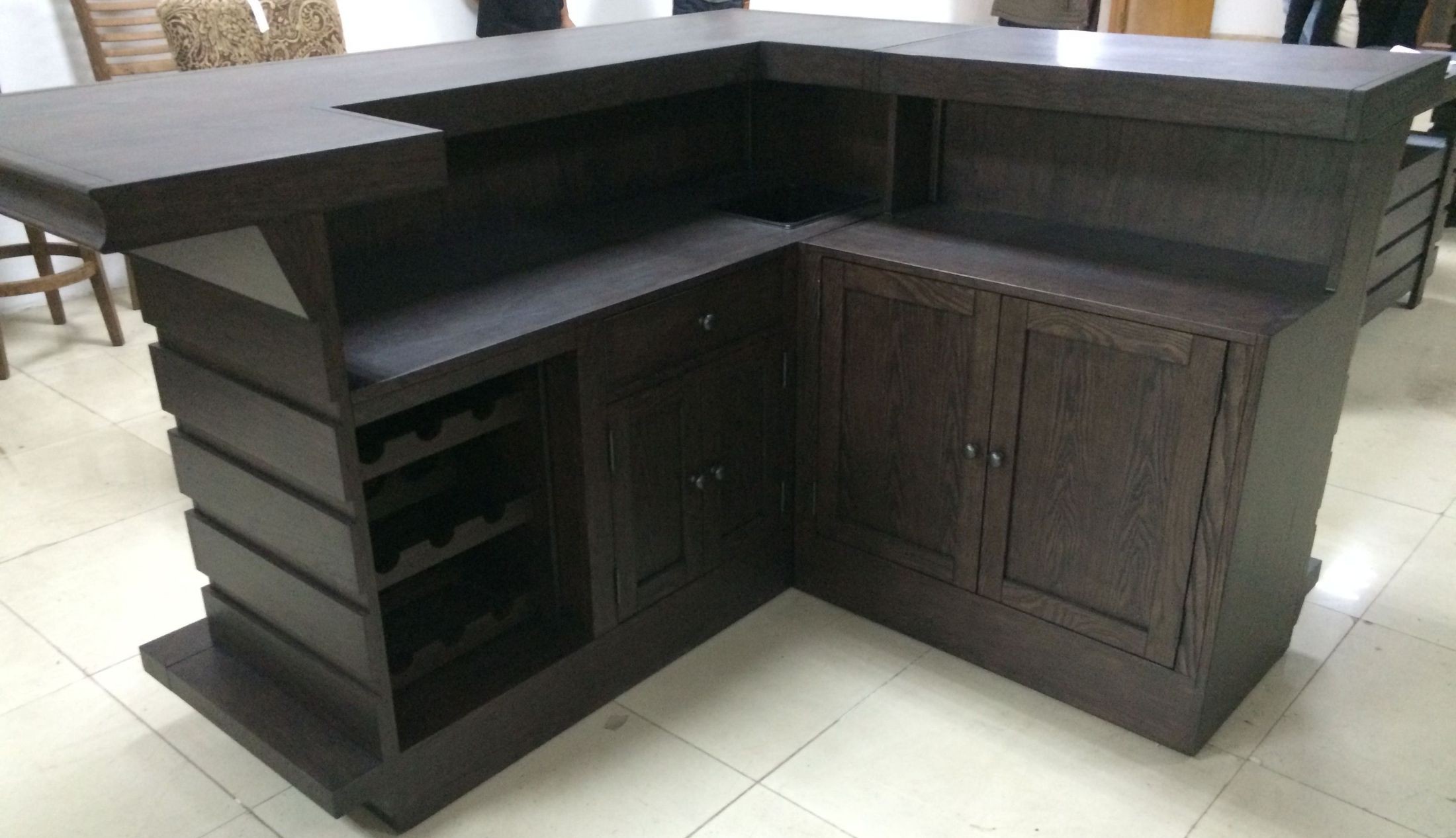 Toscana Distressed Birch Return Bar Set from ECI Furniture Coleman