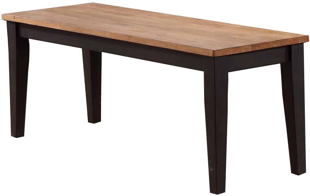 Choices Black Oak Dining Bench from ECI Furniture Coleman Furniture
