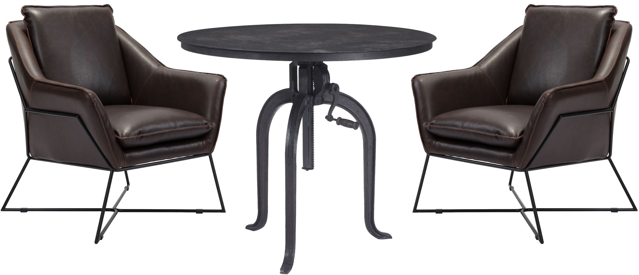 Lincoln Gray Lounge Chair from Zuo | Coleman Furniture