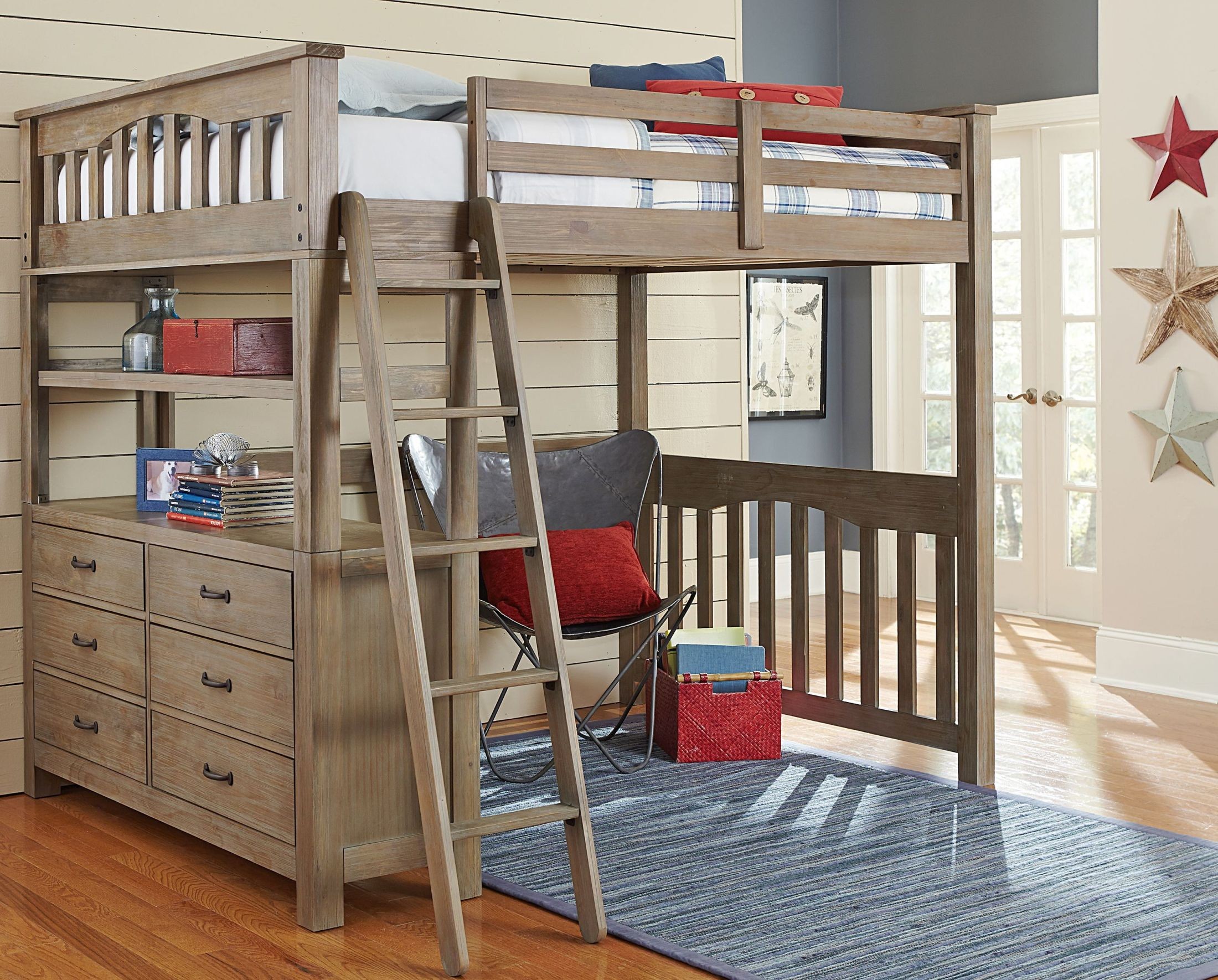 Highlands Driftwood Full Loft Bed from NE Kids Coleman Furniture