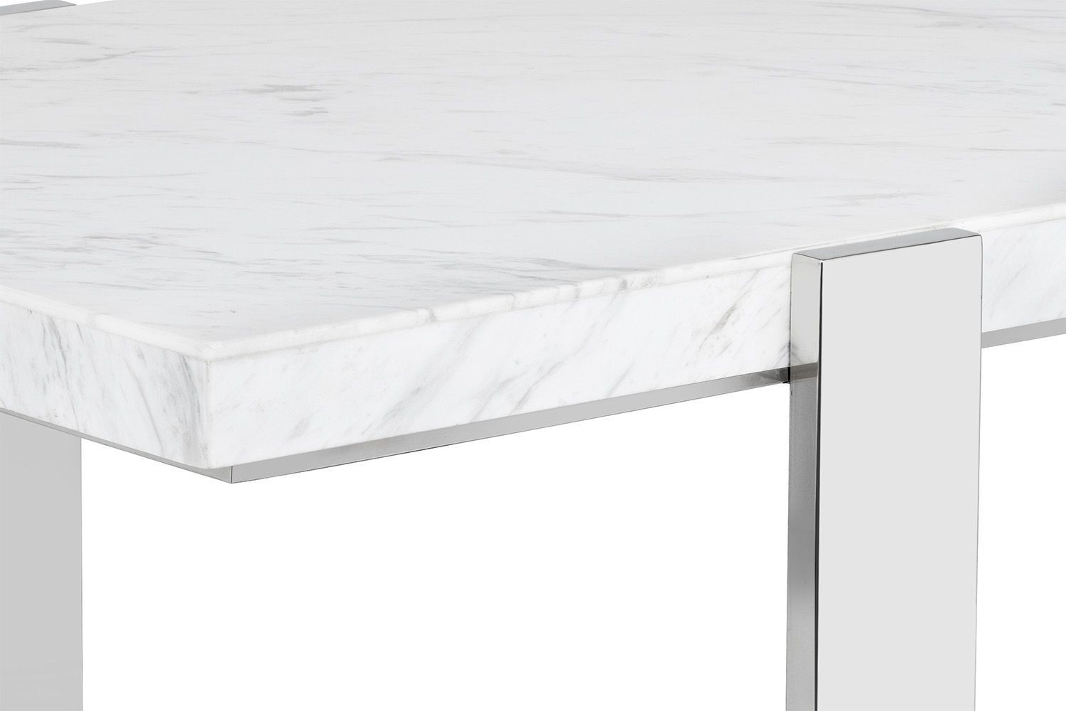 Tribecca White Marble Rectangular Coffee Table from Sunpan Coleman