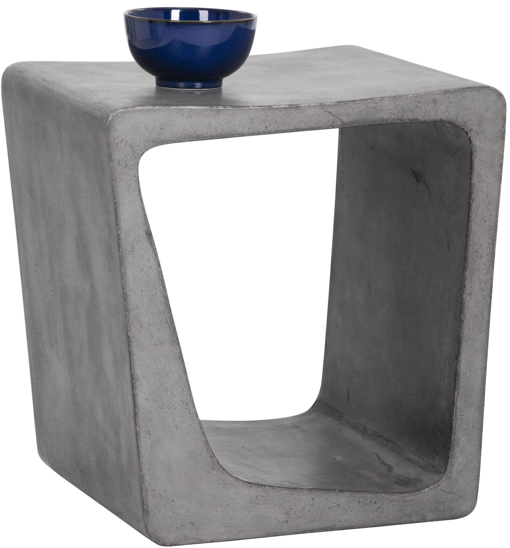 Darwin Grey Concrete End Table from Sunpan Coleman Furniture
