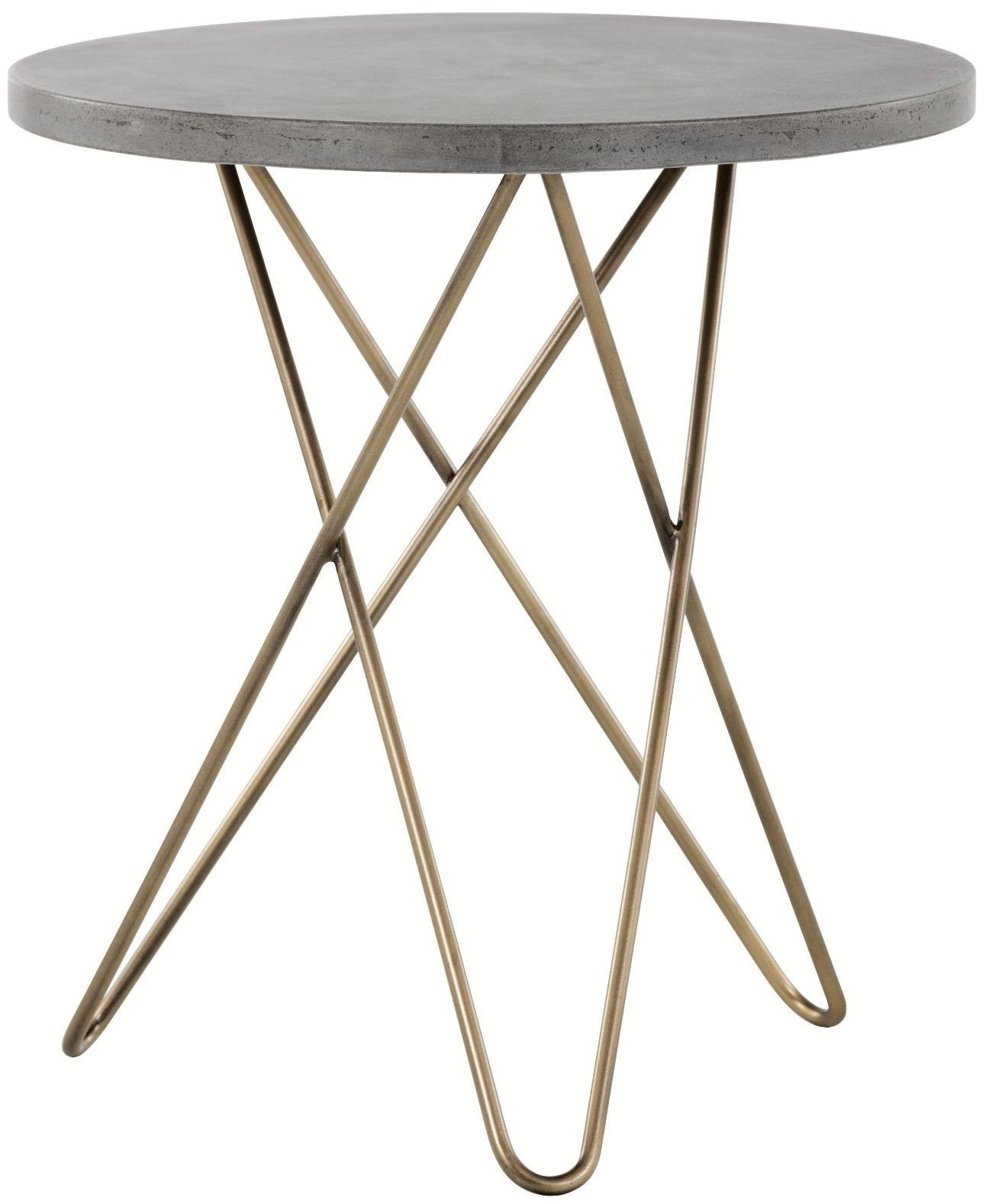 Wesley Antique Brass End Table from Sunpan Coleman Furniture