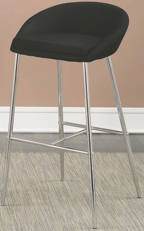 102526 Rec Room Black Upholstered Bar Stool Set of 2 from Coaster ... 102526 Rec Room Black Upholstered Bar Stool Set of 2 from Coaster ...
