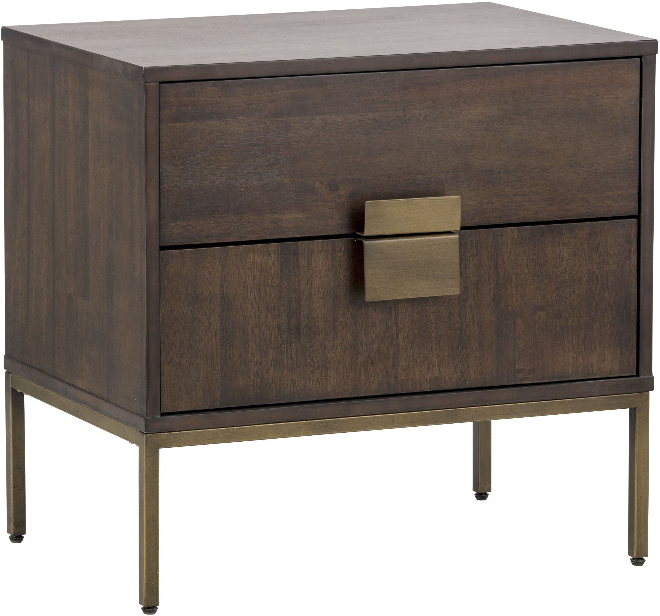 Mixt Jade Antique Brass Nightstand from Sunpan Coleman Furniture