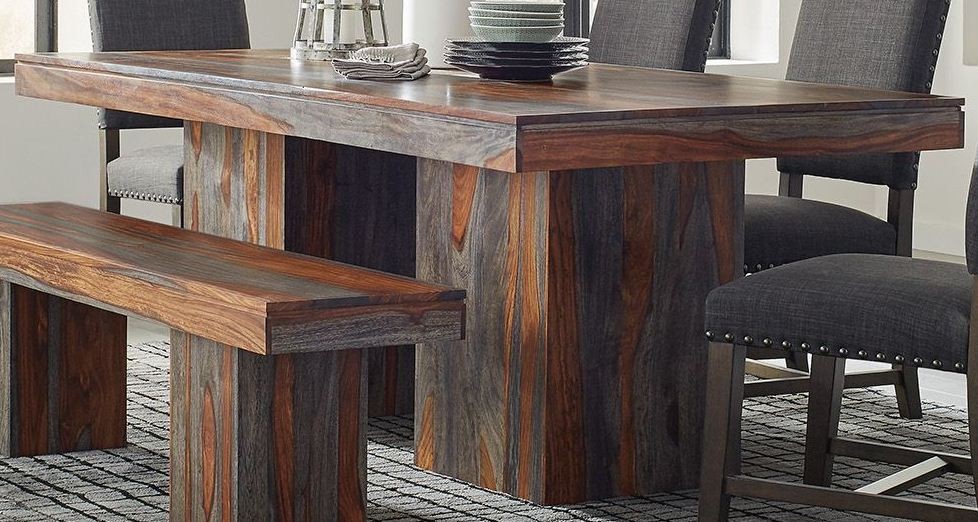 Binghamton Grey Sheesham Dining Table by Scott Living from Coaster