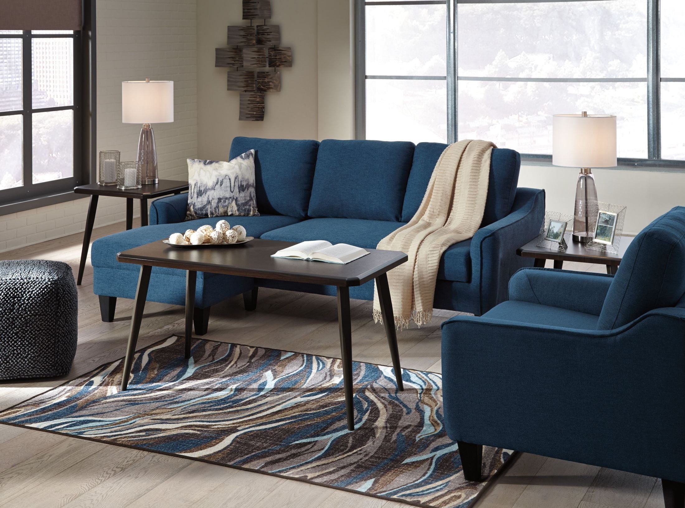 Jarreau Blue Living Room Set from Ashley
