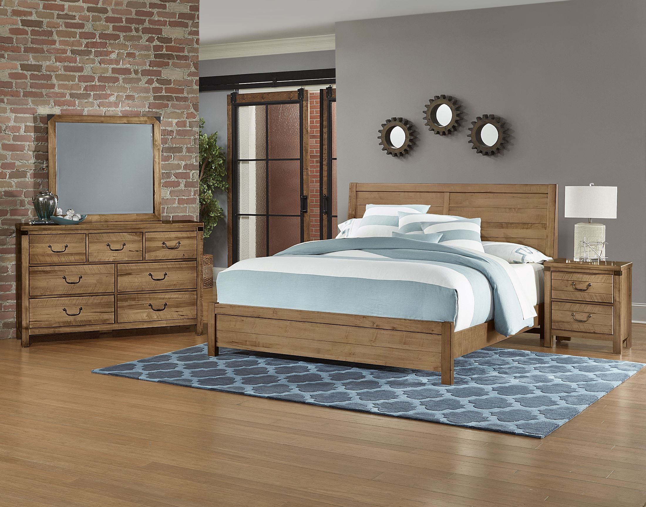 Sedgwick Natural Maple Plank Bedroom Set from Vaughan Bassett | Coleman Furniture