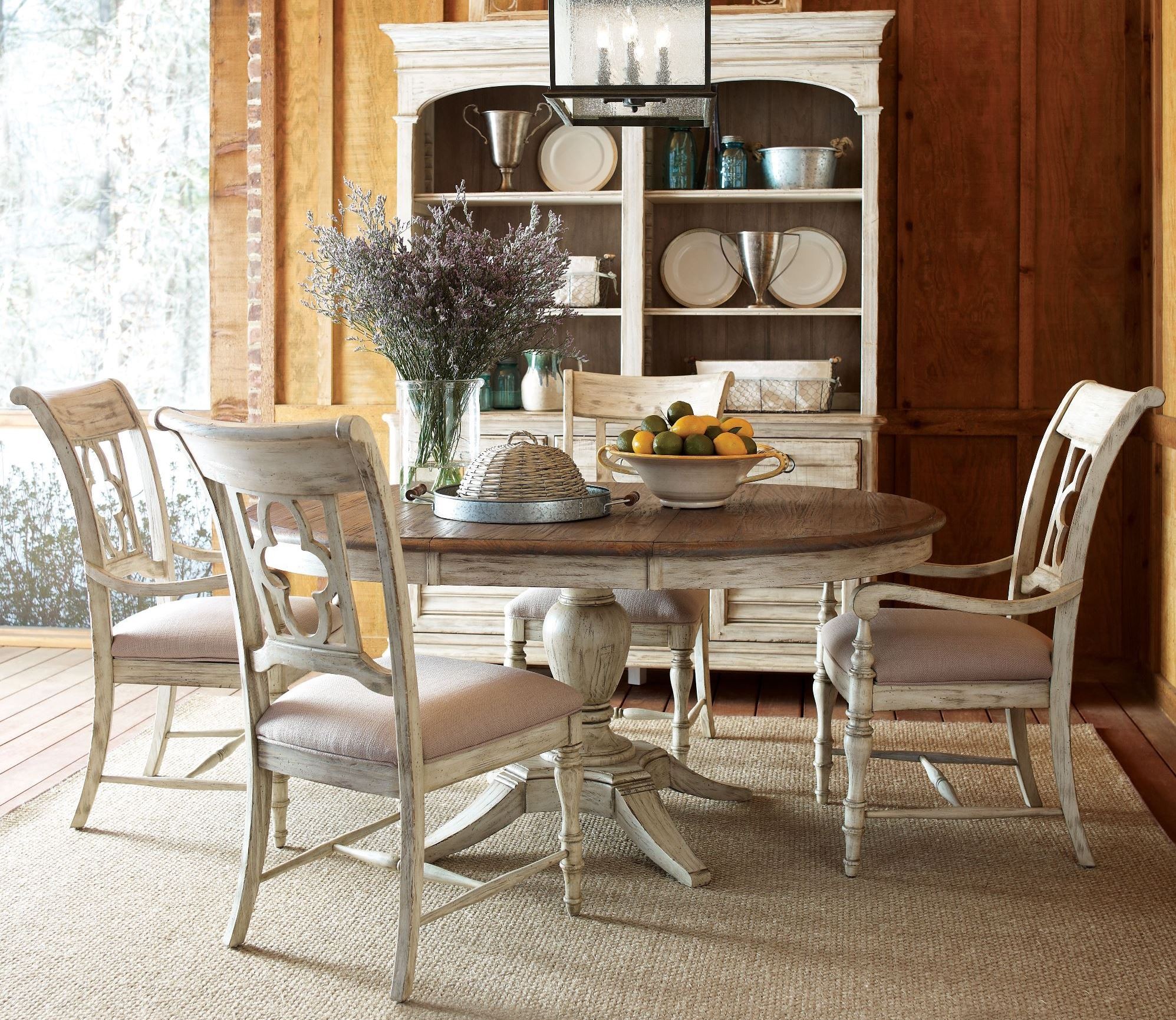 Weatherford Cornsilk Milford Round Dining Room Set from ...