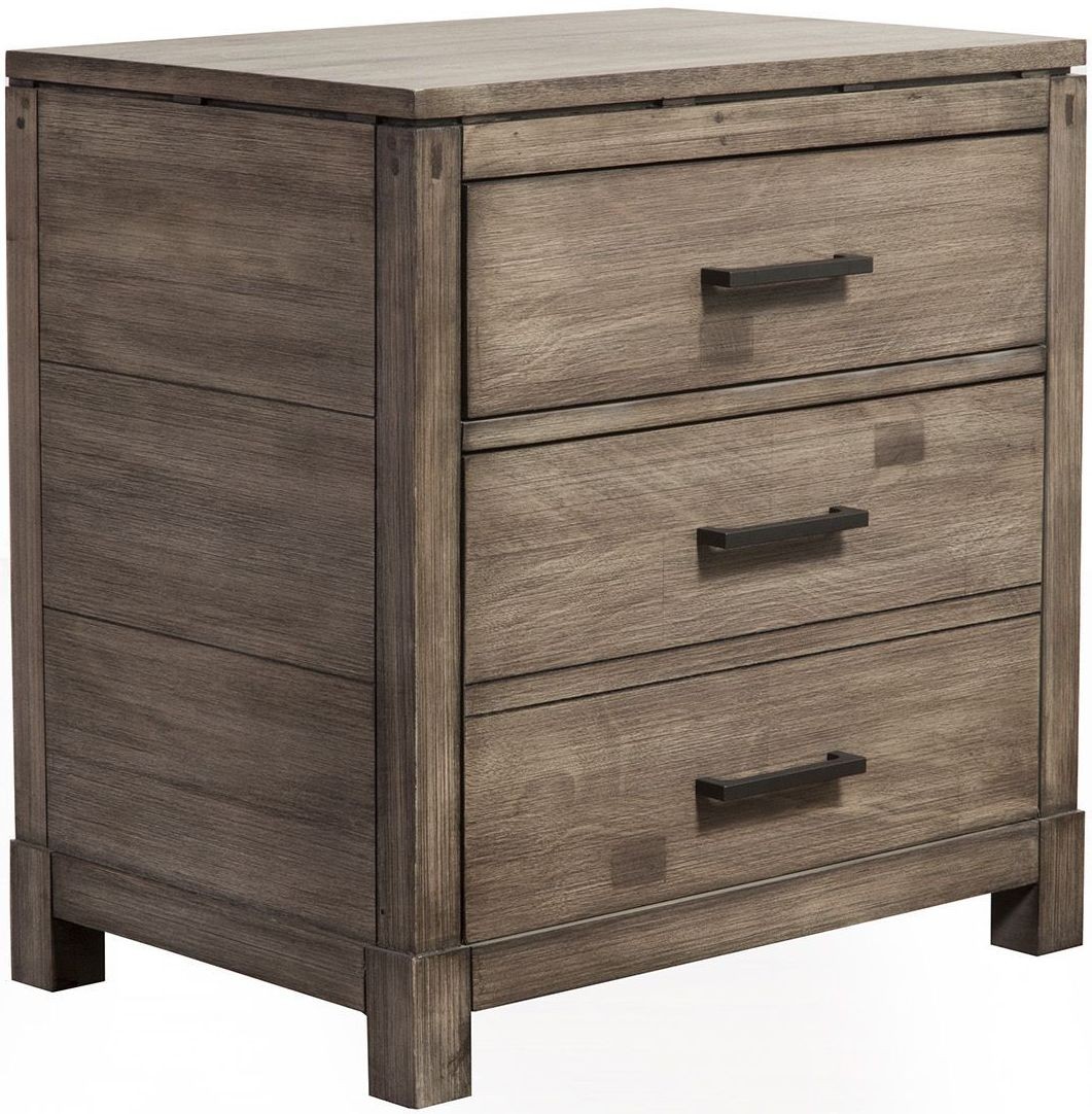 Sydney Grey 2 Drawer Nightstand from Alpine Coleman Furniture